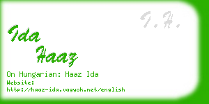 ida haaz business card